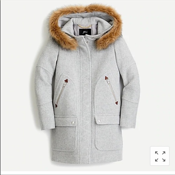 J. Crew Jackets & Blazers - J.Crew chateau parka in stadium cloth wool.
